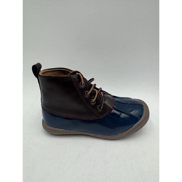 Baby Deer Unisex Kids' NEW Toddler Duck Boots Brown/Blue US Size 9 Medium NIB - Picture 4 of 10